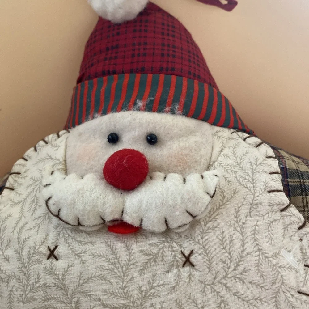 Santa Claus Vintage Plush Doll Christmas Holiday Decor